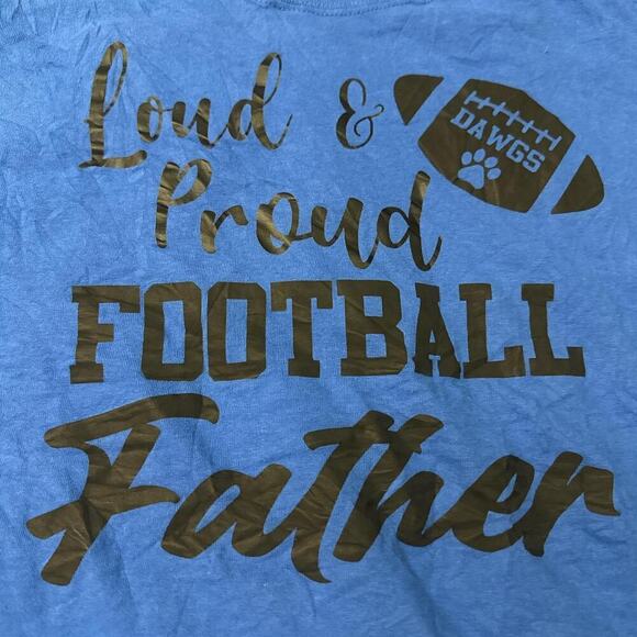 Proud Football Father Graphic Tee - Picture 2 of 4